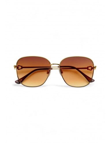 Lea WHS Oversized Glasses - Gold Brown pour bénéficier 