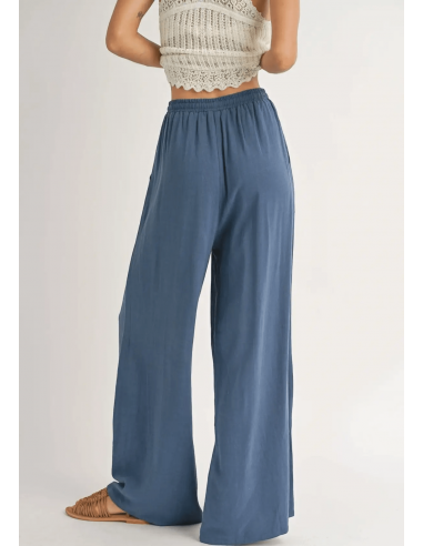 Sugarloaf Elastic Waistband Pants - Indigo chez Cornerstreet bien 