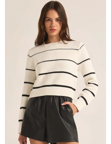 Milan Stripe Sweater - Natural sur le site 