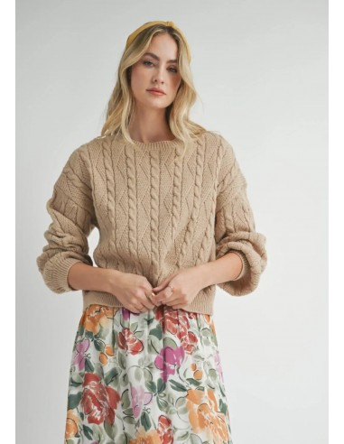 Happier Times Knit Sweater - Taupe online