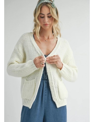 Eleanor Button Down Cardigan - Ivory d'Europe débarque