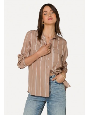 Talma Button Down Top - Praline en ligne des produits 