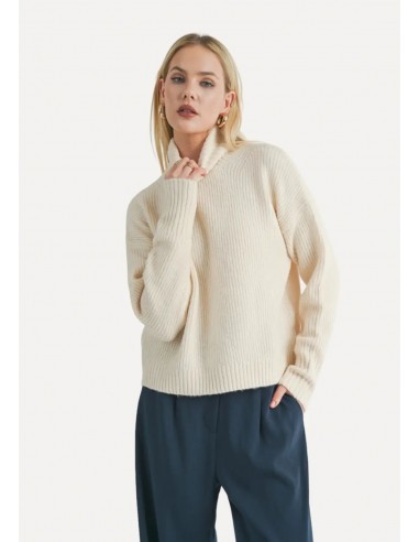 Fiona Turtleneck Pullover Sweater - Cream 2024