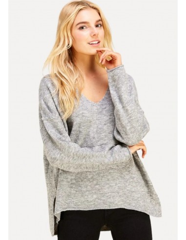 Octavia V-Neck Sweater - Charcoal ou a consommer sur place