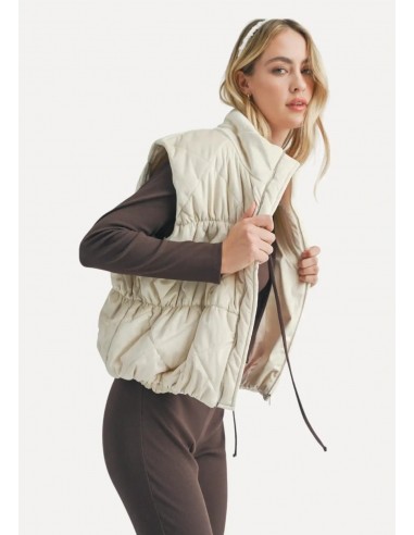 Cosmic Quilted Vest - Cream de France