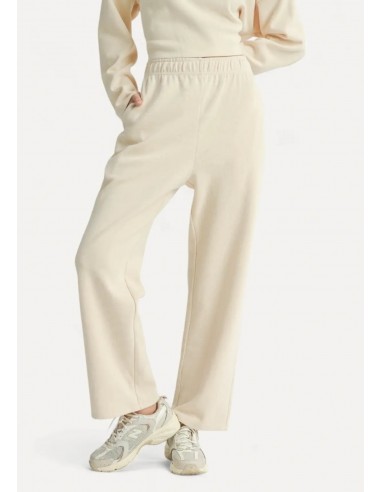 Relaxed Stay Wide Leg Sweat Pants - Cream pas cher