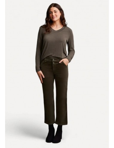 Fallon Fly Front Ankle Pant - Spinach Véritable concentré