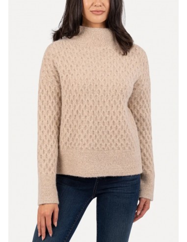 Adah Pull-On High Neck Sweater - Oatmeal Amélioration de cerveau avec