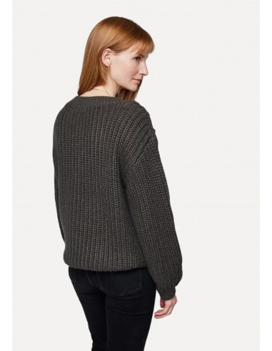 Octavia V-Neck Sweater - Ranger Grey la livraison gratuite