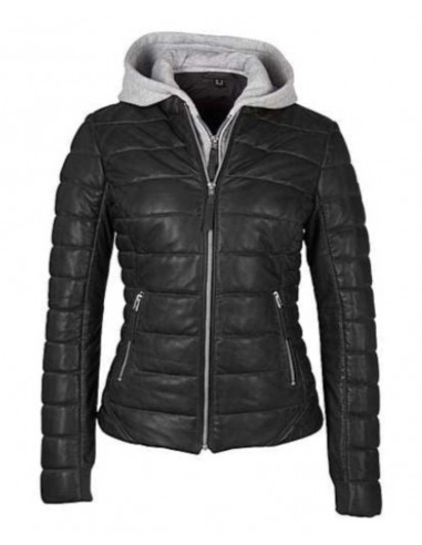 Robin Quilted Leather Jacket - Black 50% de réduction en Octobre 2024