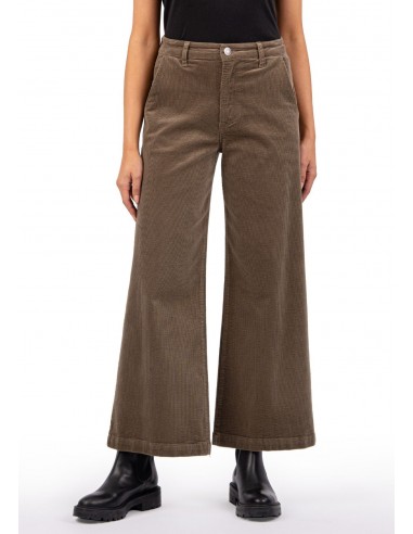 Meg Corduroy Wide Leg Pants - Olive Comparez plus de prix