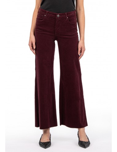 Meg High Rise Fab Ab Wide Leg Jeans - Dark Plum 2023