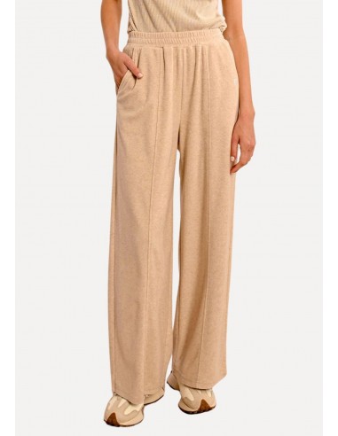 Emmy Elastic Waist Knit Trousers - Ash Beige shop