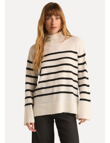 Fin Stripe Sweater - Classic Heather Grey Voir les baskets