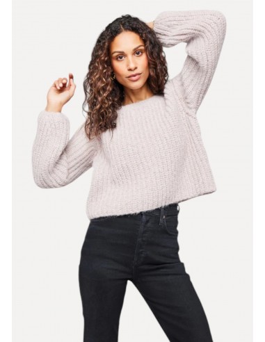 Nadia Cropped Sweater With Low Back Tie Detail - Heather Jewel Venez découvrir notre 