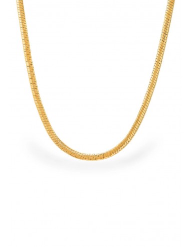 Brass Snake Chain Necklace en linge