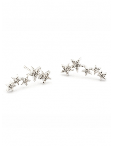 Silver 5 Star CZ Stud Earrings sélection de produits