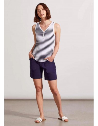 Henley Tank Top with Buttons - Nautical Stripe s'inspire de l'anatomie humaine