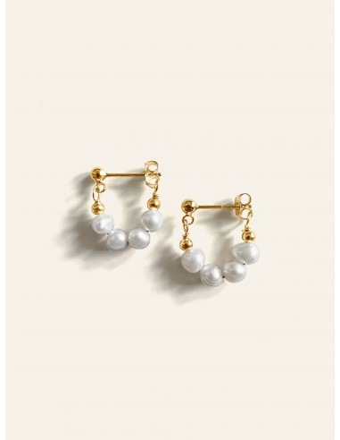 Clara Pearl Hoop Earrings du meilleur 