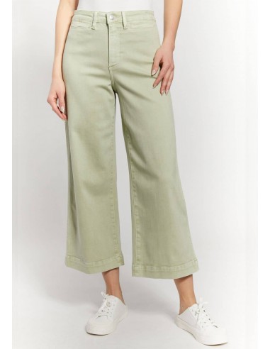 High Rise Wide Leg Crop - Soft Mint Economisez 