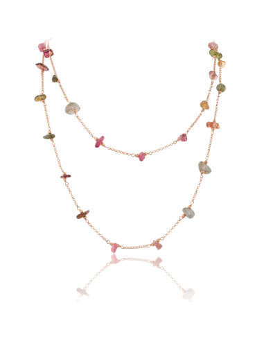 Long Necklace VIE OCEANE Rose RO chez Cornerstreet bien 