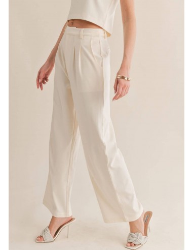 Follow Me Pleated Trousers - Off White Comparez et commandez 