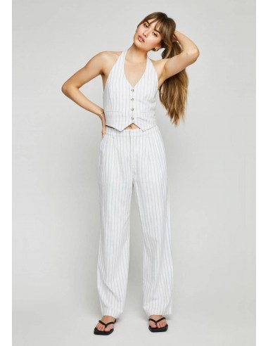 Elliot White Stripe Pants de pas cher