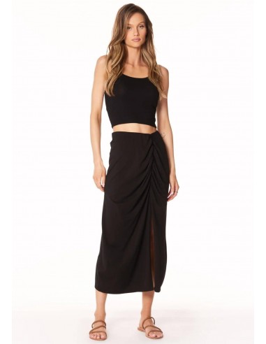 Skirt with Shirring - Black Paris Déstockage Promo