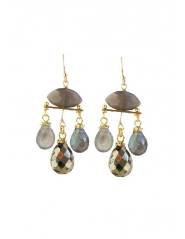 Sunniva Earrings - Labradorite pas cher