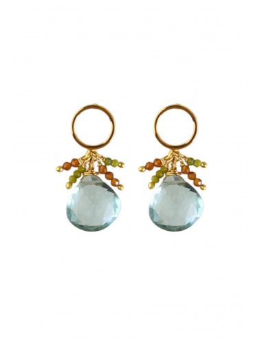 Ashlynn Drop Earrings - Teal pas cher 