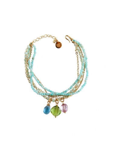 Marina Multi Strand Bracelet - Amazonite Les magasins à Paris et en Île-de-France