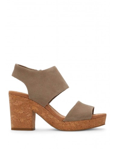 Majorca Cork Heel Sandal - Taupe 50-70% off 