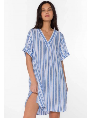 Wilda Blue Stripe Dress livraison gratuite