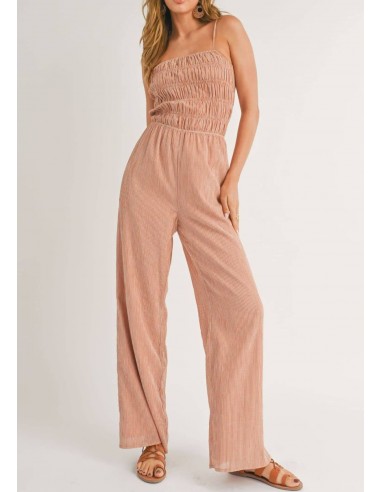 Canyon Land Open Back Jumpsuit - Rust White offre 