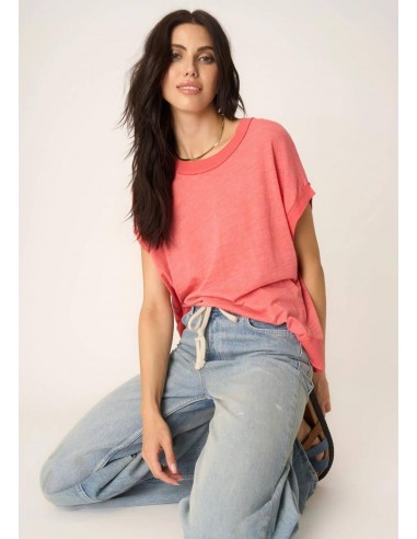 Stop Playin' Textured Tee - Sunset Coral Profitez des Offres !